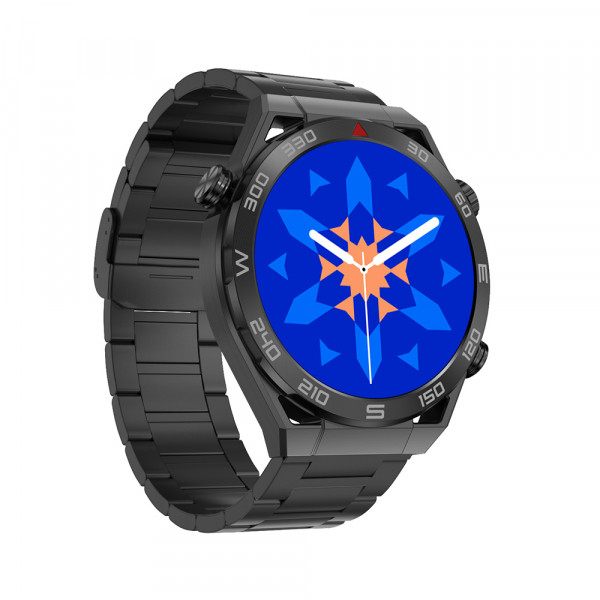 Smart Watch DT Ultramate crni (metalna i silikonska narukvica)